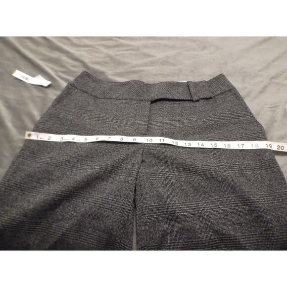 Apt. 9 Ava Woman's Sz.6 Black Gray Plaid Cropped Capri Dress Pants Office - Picture 7 of 10